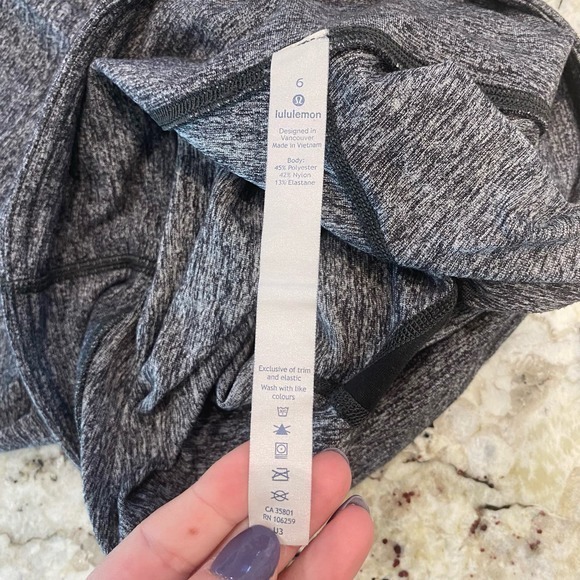 Lululemon Wunder Under‎ Low-Rise Tight *28" Heathered Black - Picture 10 of 11